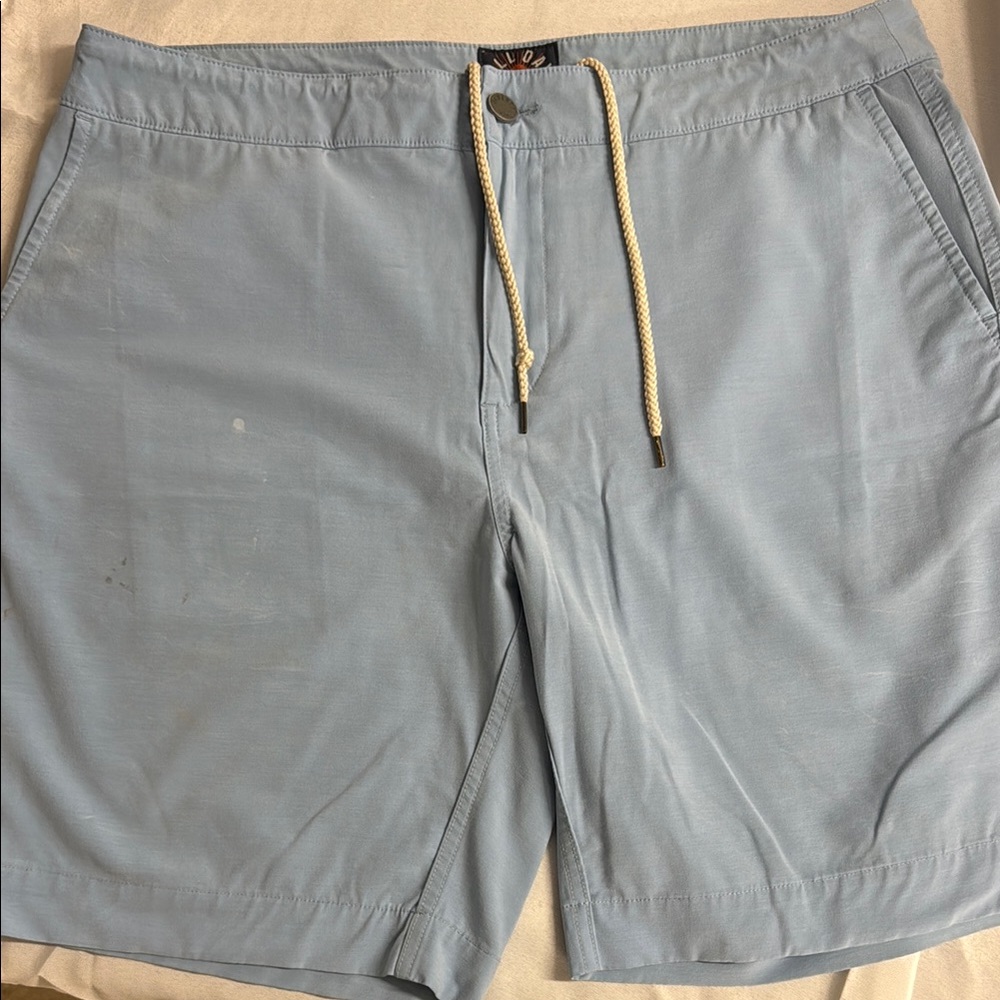 Men's Faherty All Day Light Blue Casual Shorts